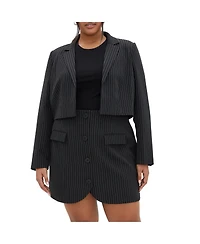 City Chic Women's Payton Pinstripe Jacket