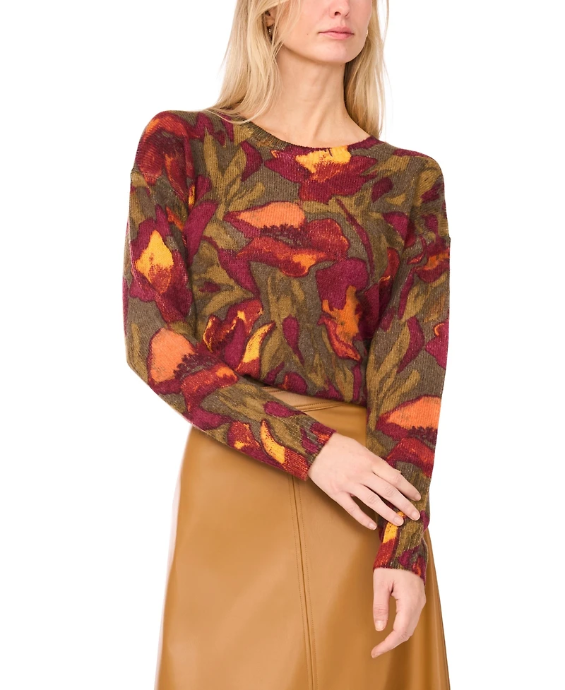 Vince Camuto Women's Long-Sleeve Crewneck Sweater