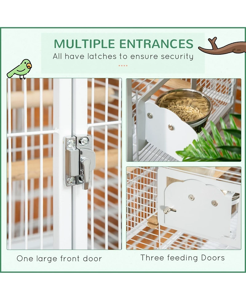 PawHut Large Parrot Cage, Cockatiels, Parakeets & Other Birds