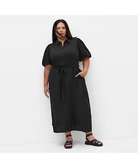 City Chic Women's Davina Plain Dress