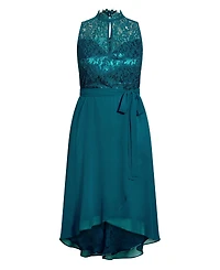 City Chic Women's Plus Hi Lo Lover Sweetheart Dress