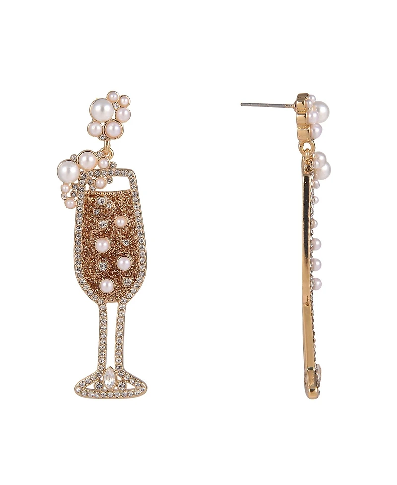 Hallmark Champagne Flute Earrings