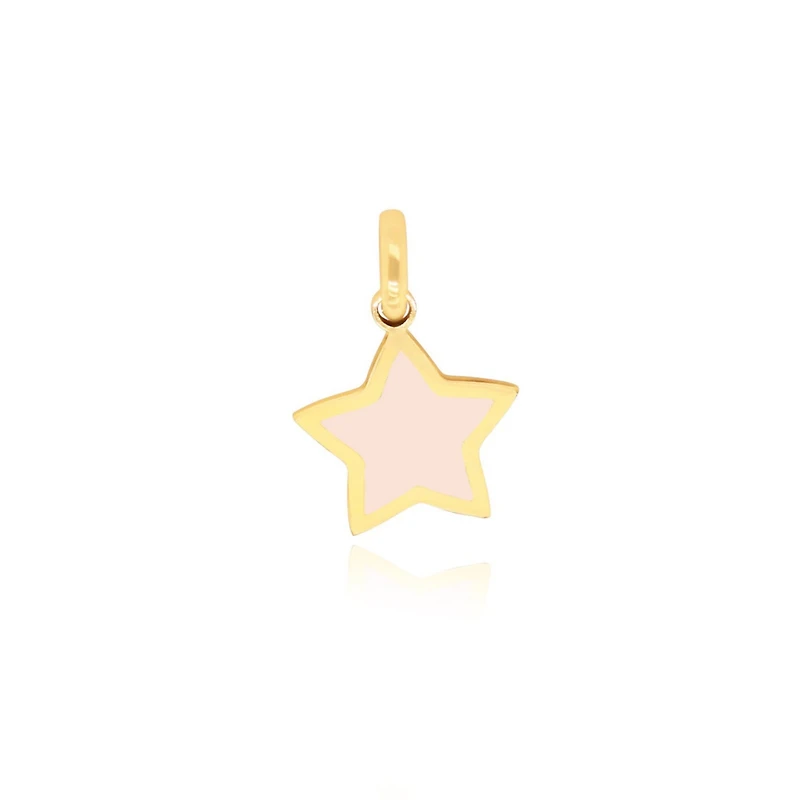 The Lovery Pink Pearl Star Charm 14K Gold