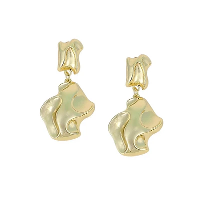 Women's The Eroded Drop Earrings - California Gold