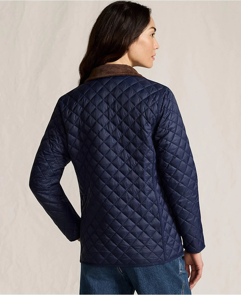 Lands' End Women's Reversible Barn Quilted Insulated Jacket