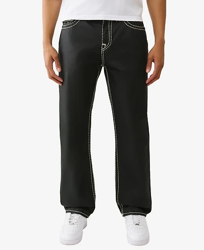 True Religion Men's Bobby Super-t Coated Baggy Flap Jeans
