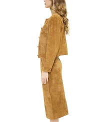 Central Park West Women's Daphne Genuine Suede Lady Jacket