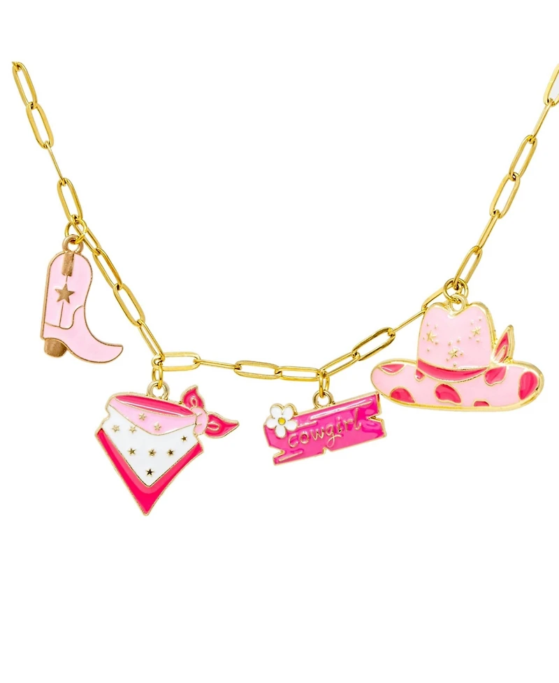 Zomi Gems Cowgirl Multi Charm Necklace