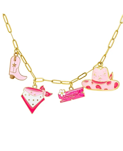 Zomi Gems Cowgirl Multi Charm Necklace