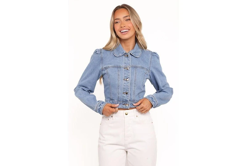Petal and Pup Women's Faven Cropped Denim Jacket