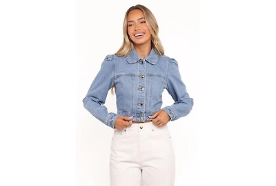 Petal and Pup Women's Faven Cropped Denim Jacket
