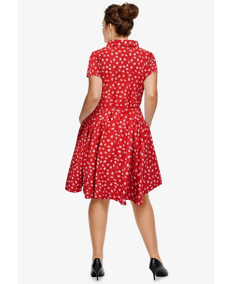 ellos Women's Plus Sandy Shirtwaist Dress