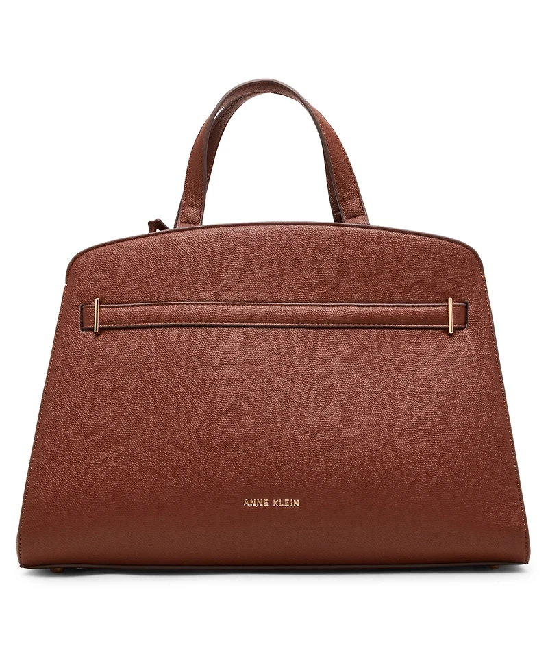 Anne Klein Large Belted Satchel with Convertible Strap