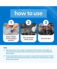 M3 Naturals Dishwasher Cleaner, Apple, 24ct