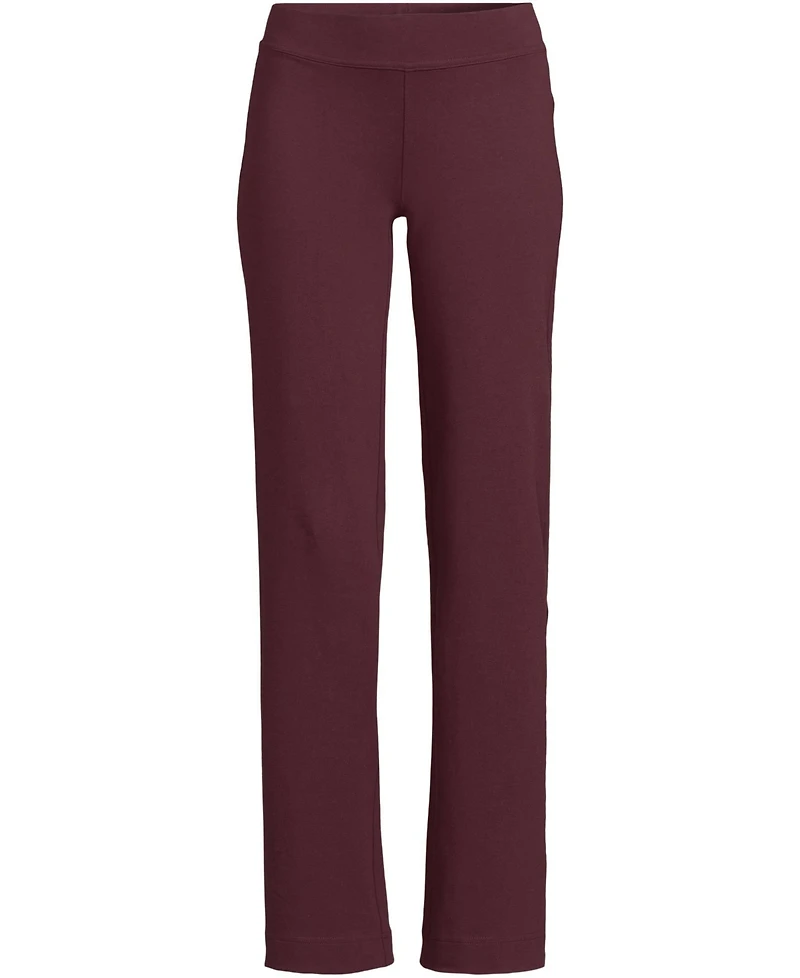 Lands' End Petite Starfish Mid Rise Straight Leg Pants