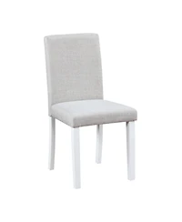 5-Piece Square Dining Table Set with 4 Upholstered Chairs, Crystal Trim Wood Table for Kitchen or Small Dining Room-Maison Boucle