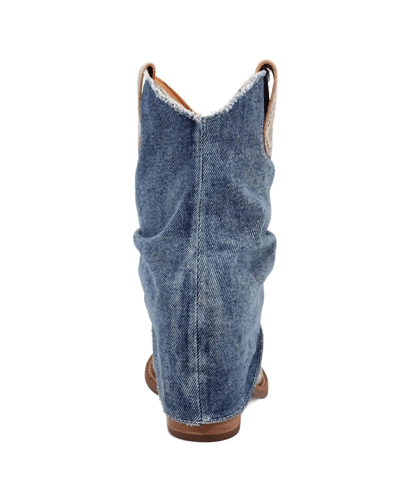 Dingo Women's Denim Dream Leather Bootie