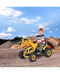 Sugift 12 V Battery Powered Kids Ride on Dumper Truck