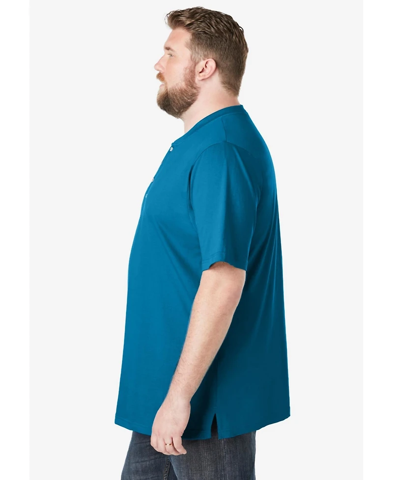 Liberty Blues Big & Tall by KingSize Longer-Length Shrink-Less Cotton Polo
