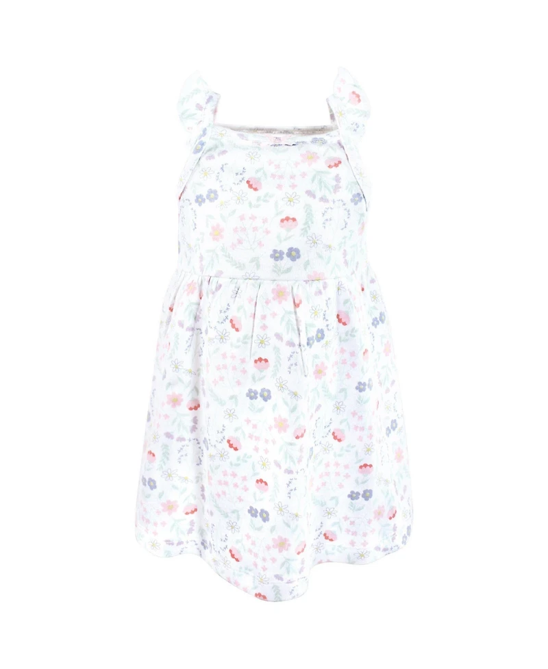 Hudson Baby Toddler Girls Cotton Dresses, Lilac Garden