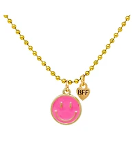 Zomi Gems Girls Bff Smiley Face Necklace Set