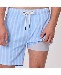 Snapper Rock Men's Ocean Drive Stripe Swim Short.