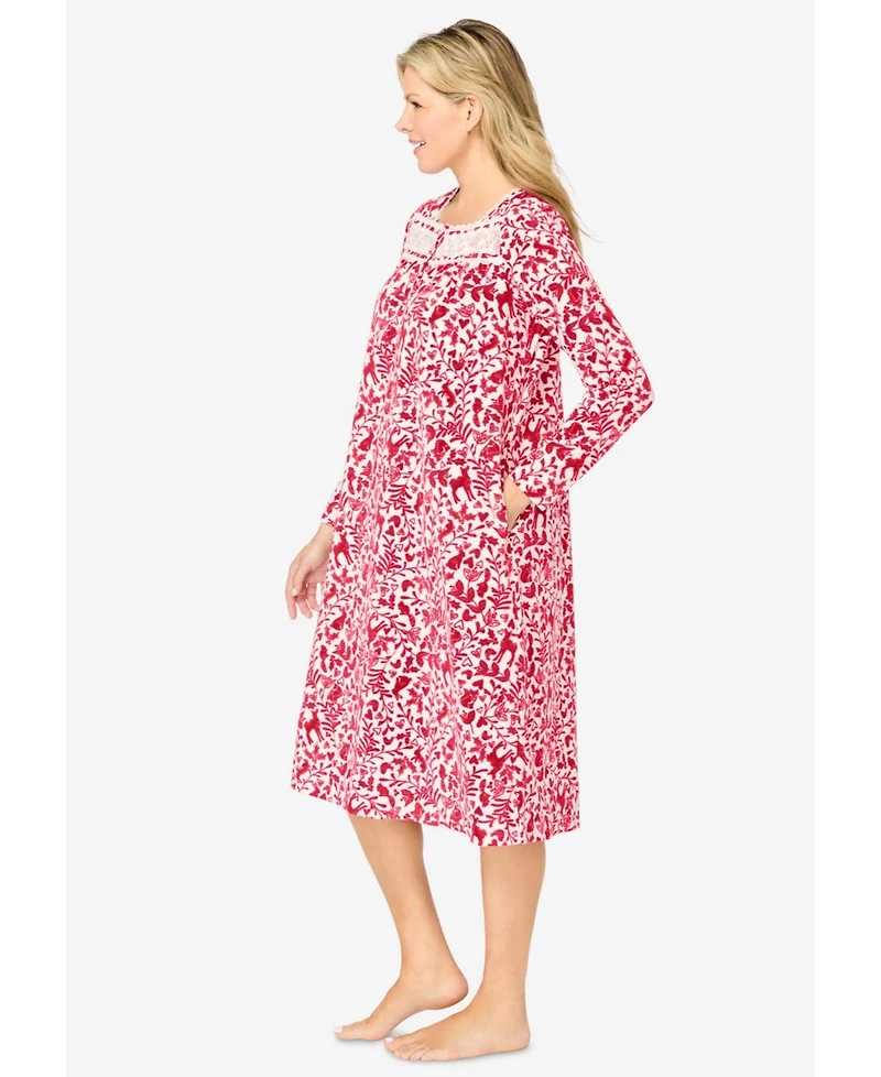 Only Necessities Plus Long-Sleeve Gown