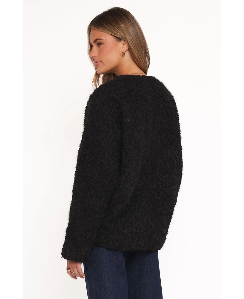 Petal and Pup Women's Kimmy Bow Oversized Cardigan