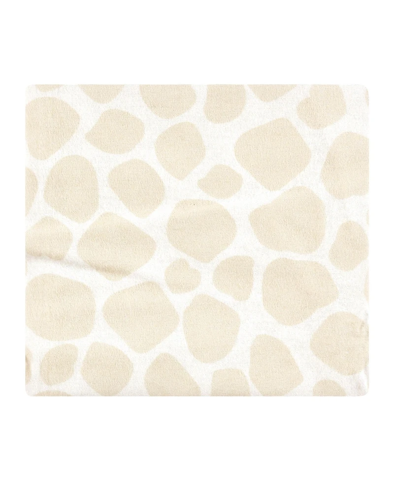 Hudson Baby Cotton Flannel Receiving Blankets 4-Pack, Wild Leaf Safari