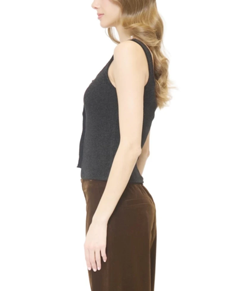 Central Park West Women's Ember Chenille Button Up Tank