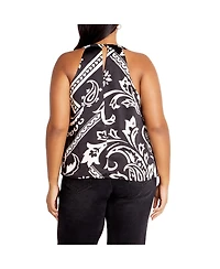 City Chic Women's Perri Print Top