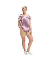 ellos Plus Rounded V-Neck Tee