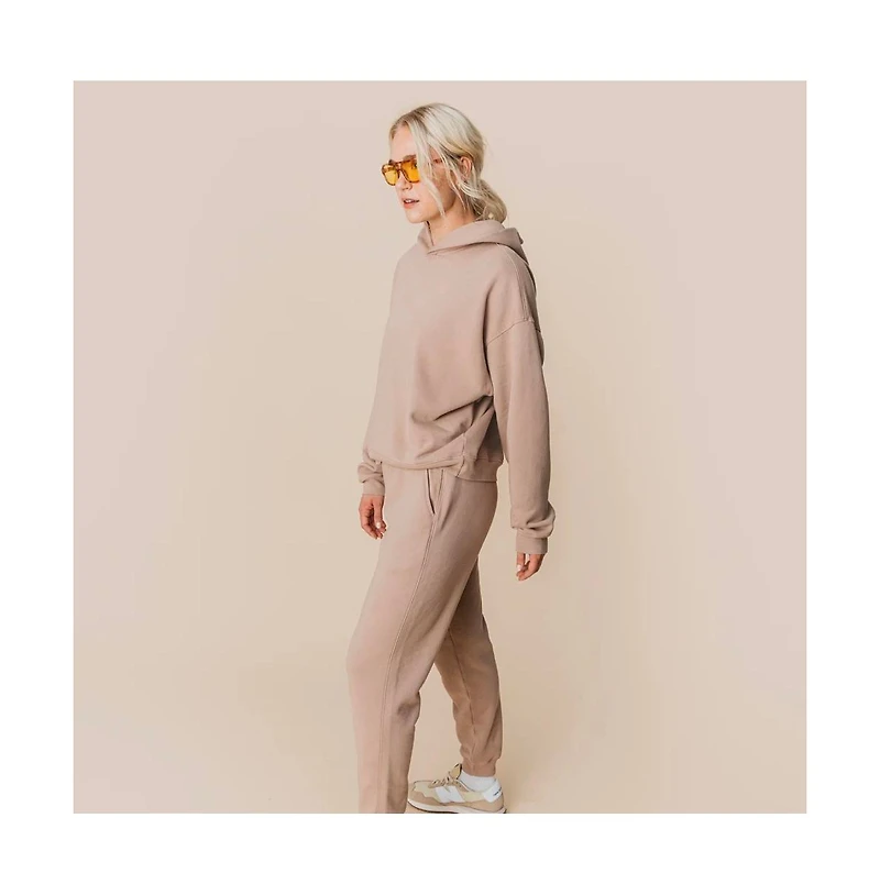 Ocio Women's Organic Cotton Teddy Oversized Hoodie