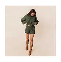 Ocio Women's Organic Cotton Teddy Everywhere Shorts