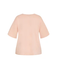 City Chic Women's Oversized Angels Tee