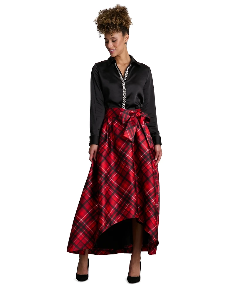 Muse Women's Long-Sleeve Satin Top