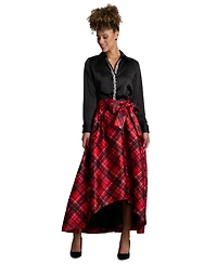 Muse Women's Long-Sleeve Satin Top