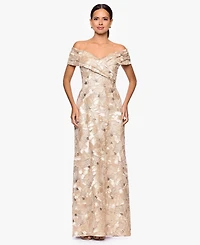 Betsy & Adam Women's Off-The-Shoulder Dress