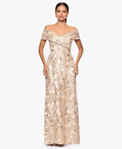 Betsy Adam Womens Off The Shoulder Dress