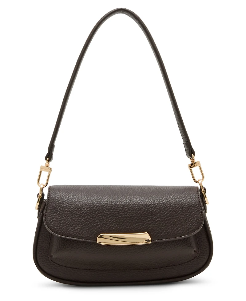 Anne Klein Sculpted Plaque East West Small Shoulder Bag