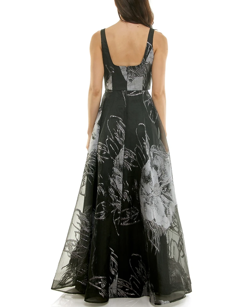 Taylor Women's Printed V-Neck Maxi Dress