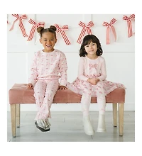 Sweet Wink Little Girls Candy Cane Lane Christmas Flare Legging