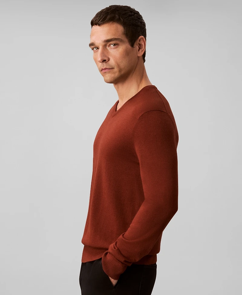 Calvin Klein Men's Merino Wool Blend V-Neck Sweater