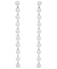 Wrapped Love Diamond Bezel Drop Earrings (1 ct. t.w.) 14k Gold, Exclusively at Macy's