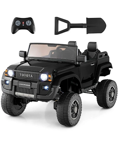 Costway Outdoor & Ride On Toys 24V 2 Seater Ride on Car for Kids Licensed Toyota LC250 Ride on Truck with Remote