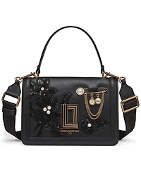 Karl Lagerfeld Paris Simone Front Flap Mini Crossbody Bag