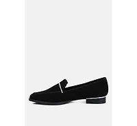 Paulina Womens Suede Leather Loafers