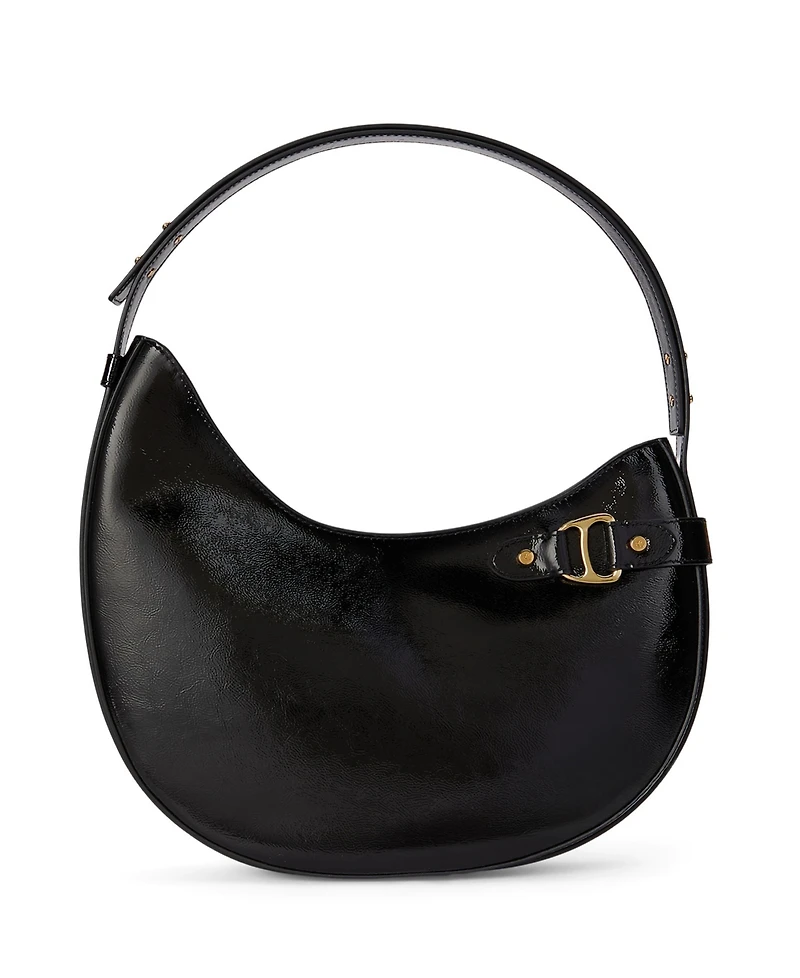 Lauren Ralph Crinkle Patent Leather Tasha Shoulder Bag
