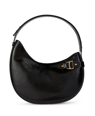 Lauren Ralph Crinkle Patent Leather Tasha Shoulder Bag