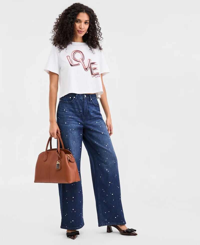 On 34th Women's Knit Short-Sleeve Love Graphic T-Shirt, Macy's Exclusive